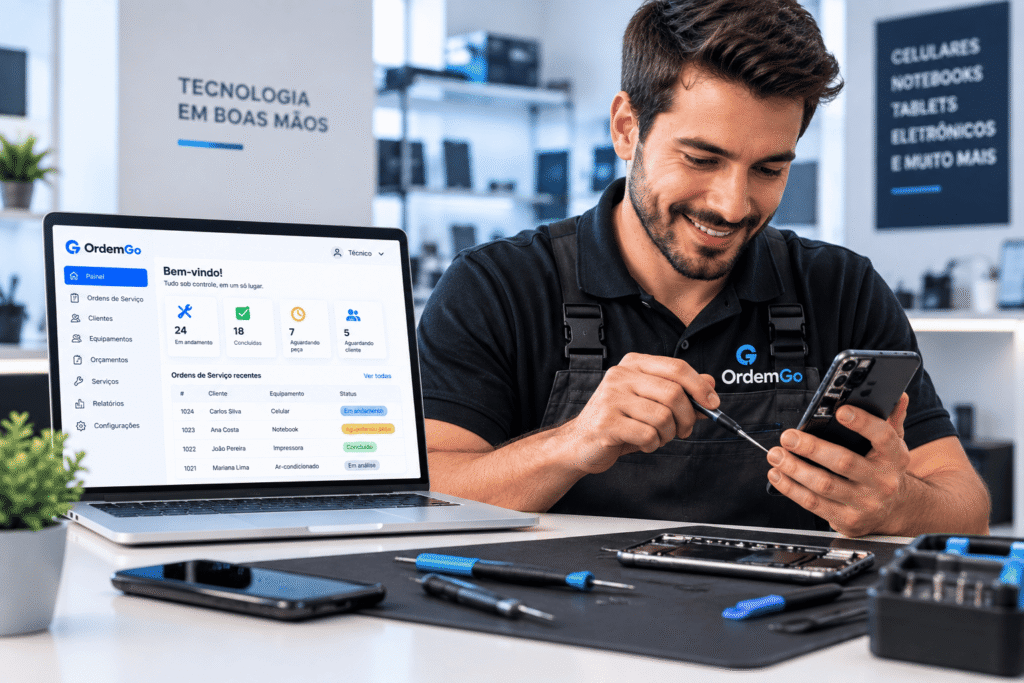 Sistema para assistência técnica OrdemGo