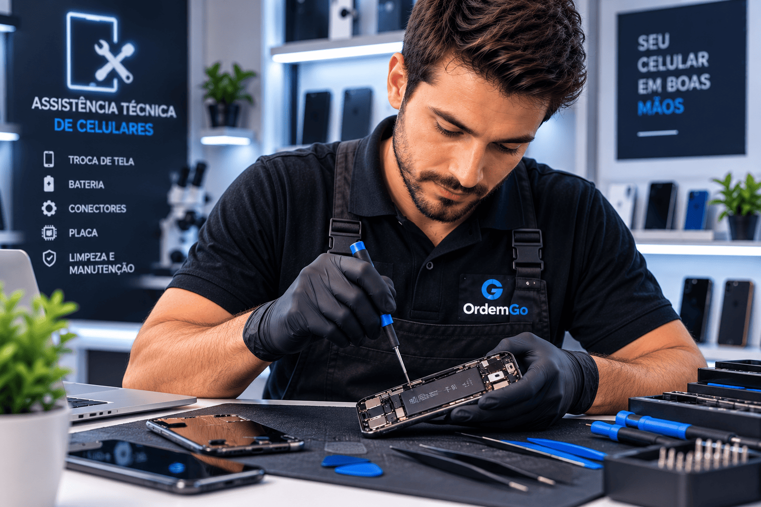 Sistema para assistência técnica de celulares