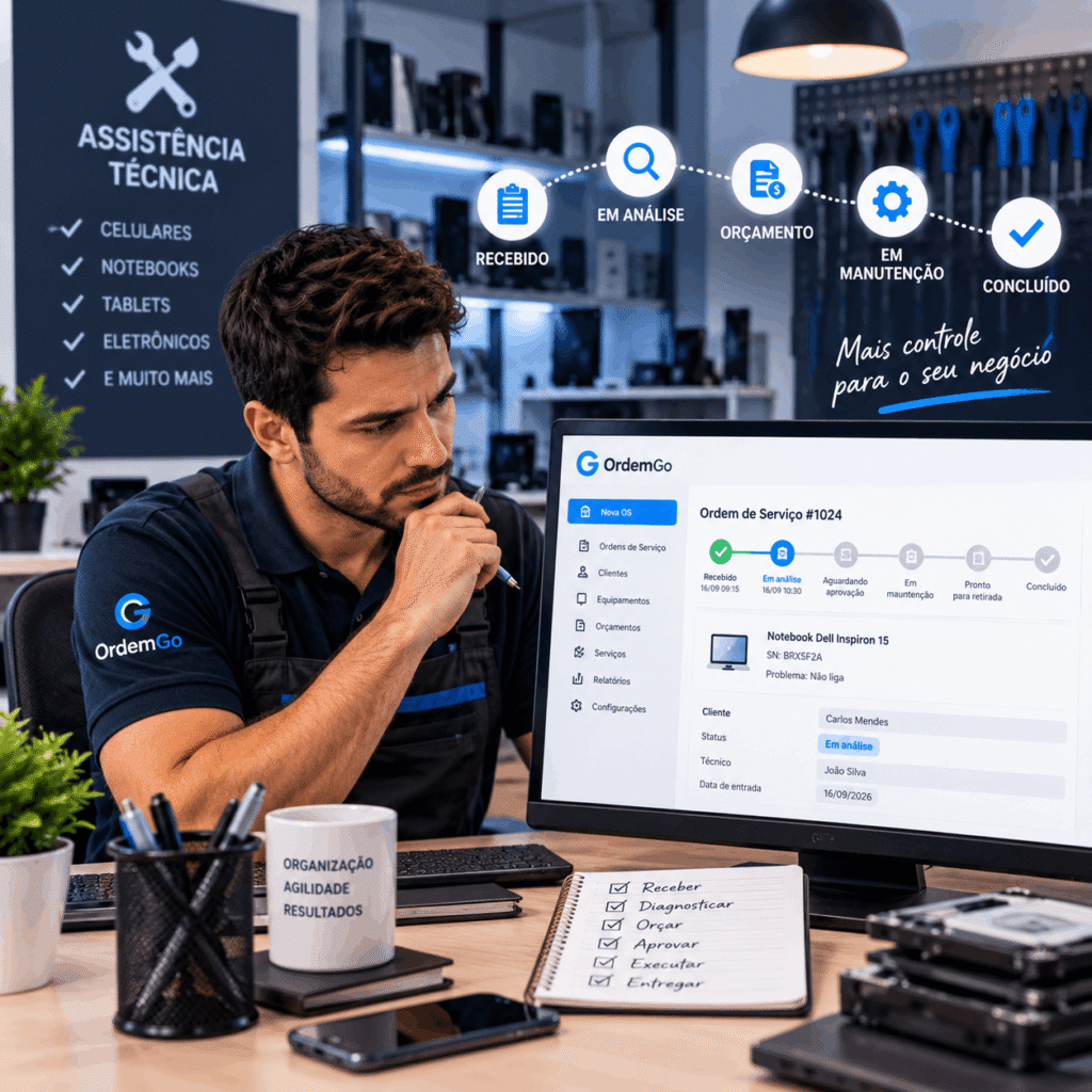 Controle de status das Ordens de Serviço