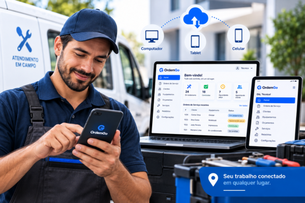 Sistema de ordem de serviço online pelo celular